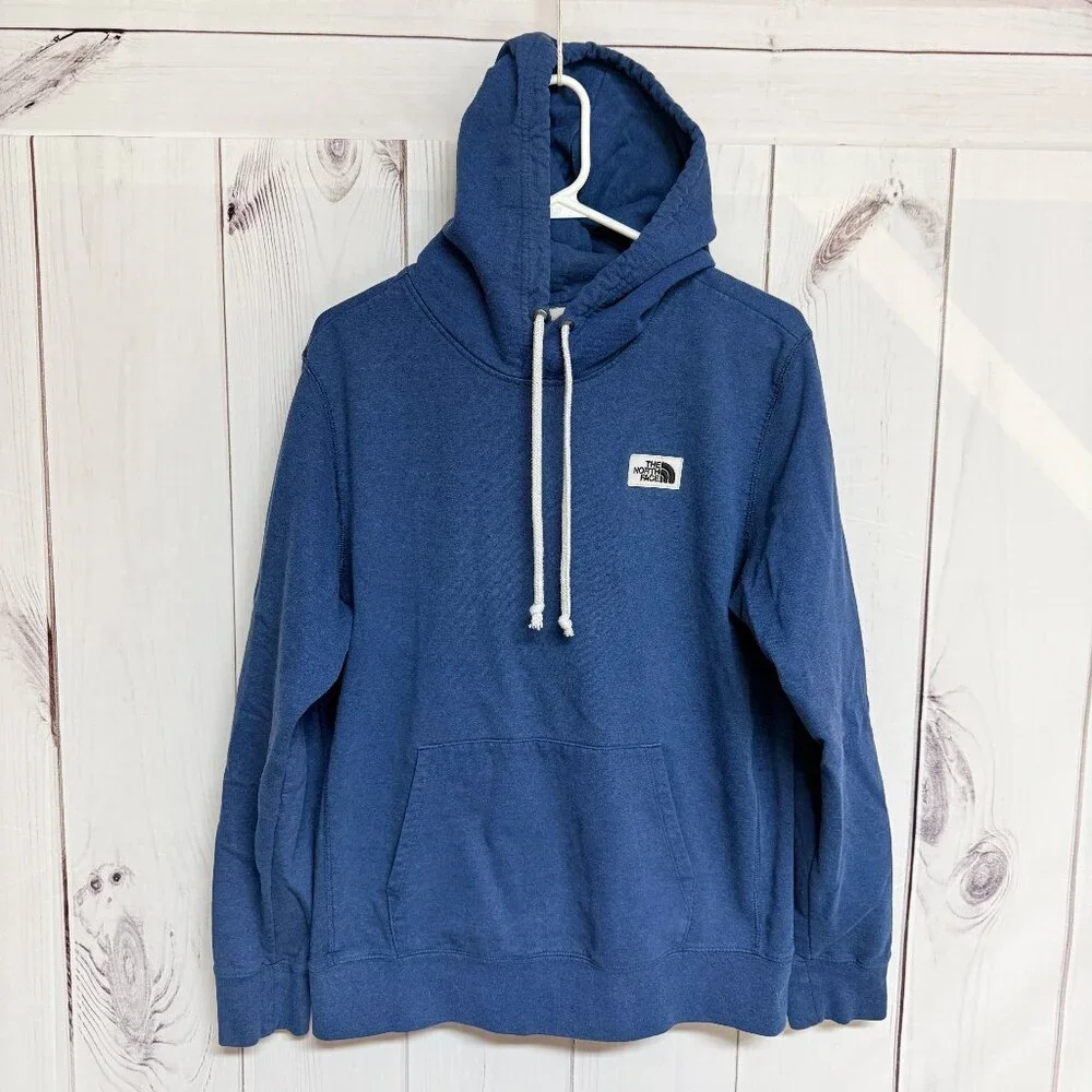 The North Face Men’s Heritage Patch‎ Hoodie Medium Blue EUC